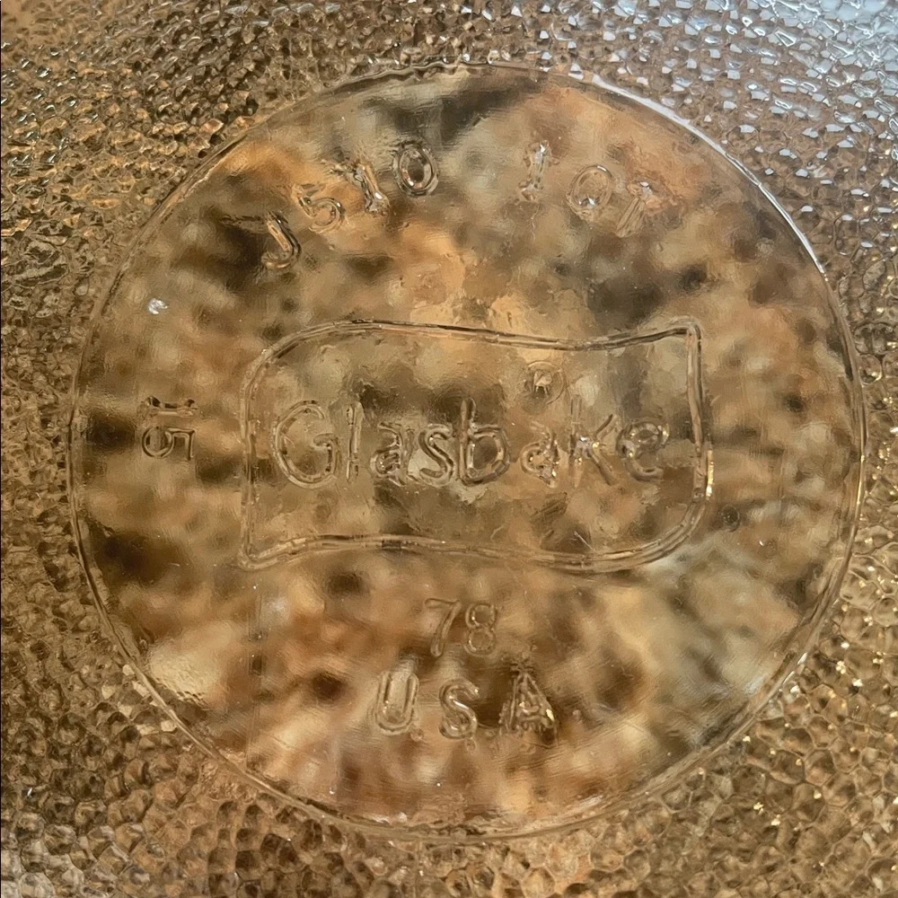 Glasbake Textured‎ Glass Dish